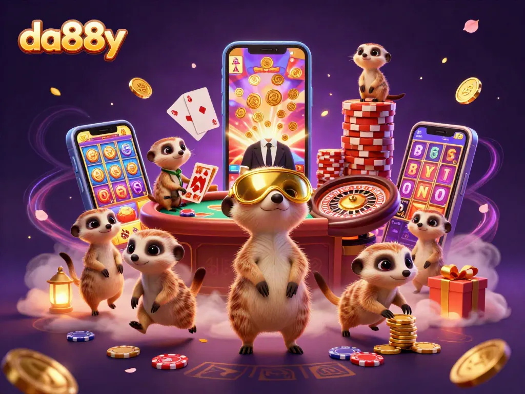 Engage in thrilling casino excitement with da88y’s meerkat team managing game operations dynamically.