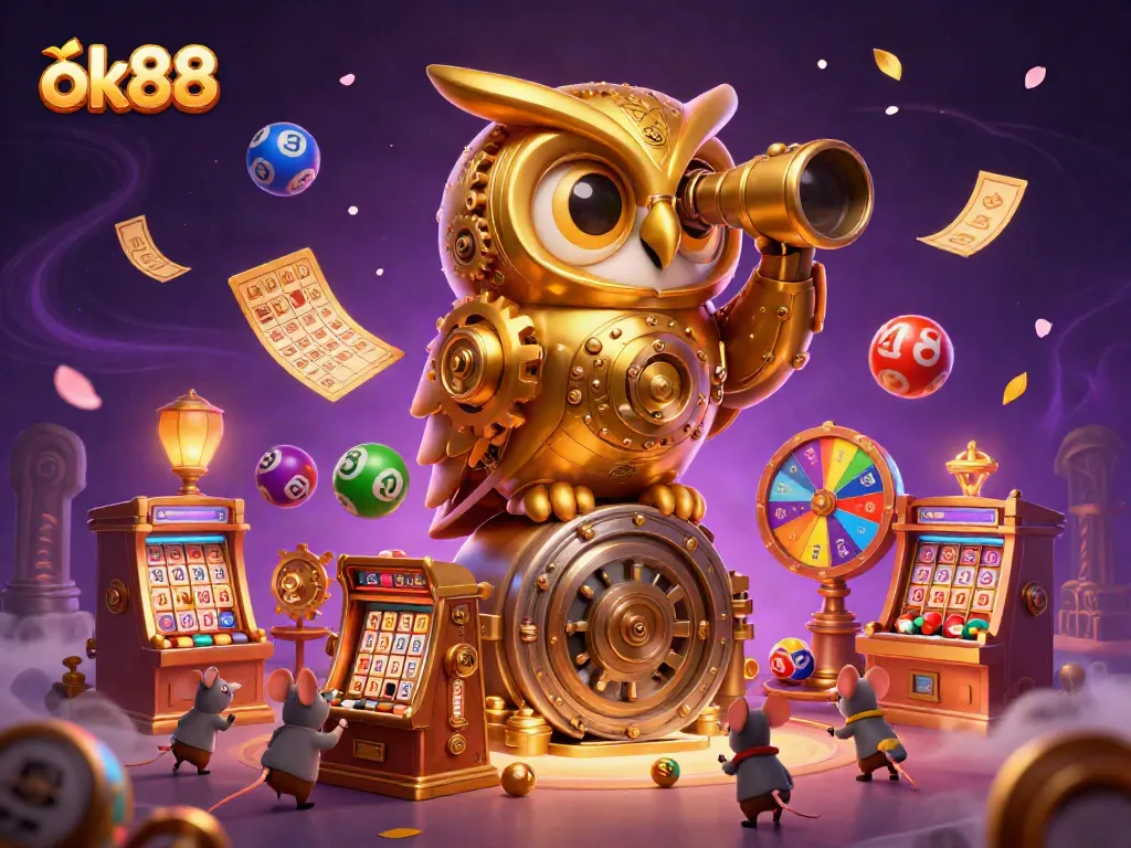 Experience thrilling action at ok88 with a dynamic scene of gaming excitement and vibrant casino elements.