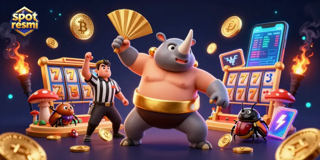 Experience thrilling slot resmi action with vibrant 3D characters and glimmering slots.