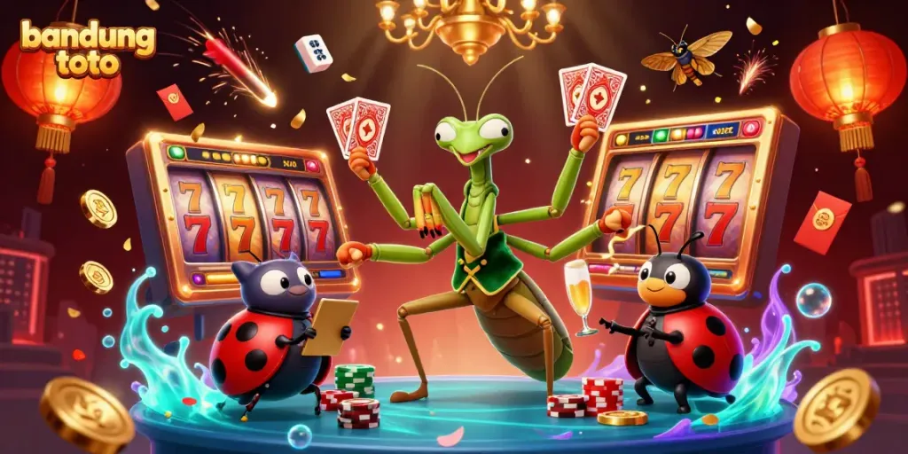 Engage with bandung toto by spinning slot reels and winning jackpots in this vibrant casino scene.