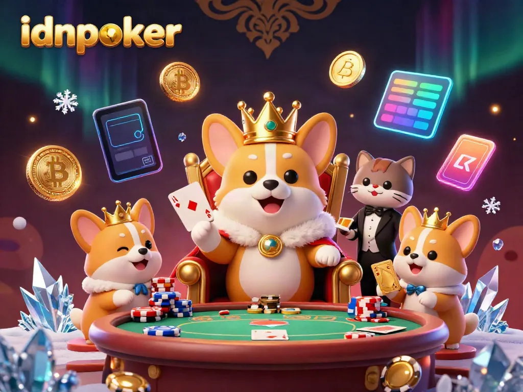Menarik dengan permainan poker di idnpoker, corgi kerajaan menanti jackpot.