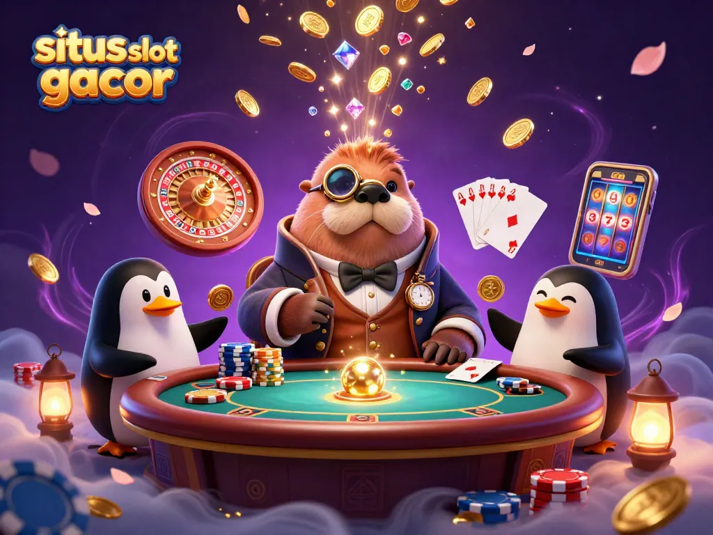 Engage with situs slot gacor as a jolly walrus and friends play underwater casino games.