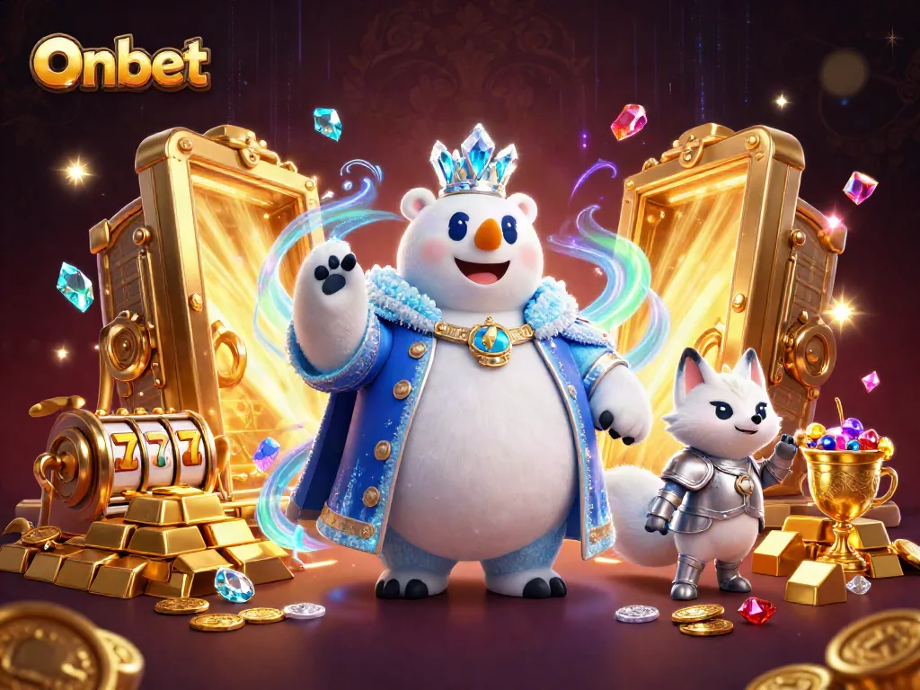 Spin to win with Onbet as the ice king polar bear and armored snow fox enrich the casino adventure.