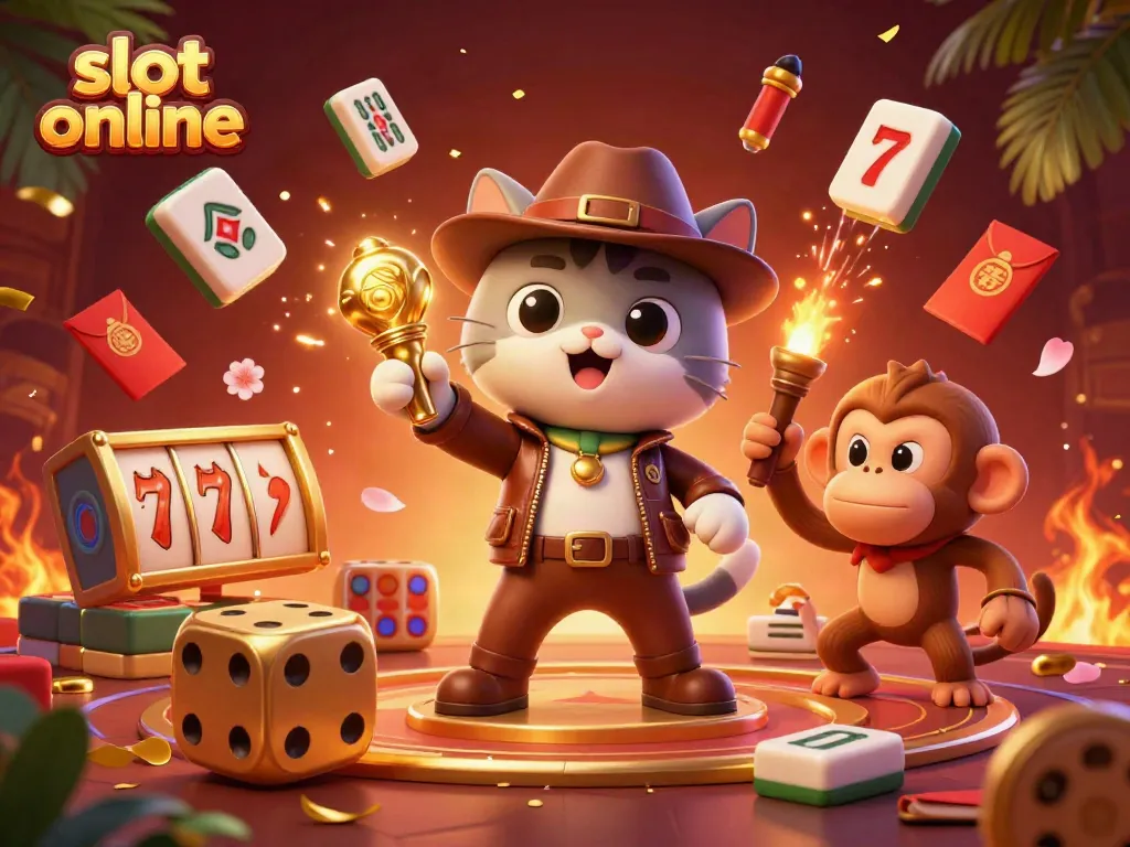 Experience thrilling slot online adventures with dynamic characters and vibrant casino elements.