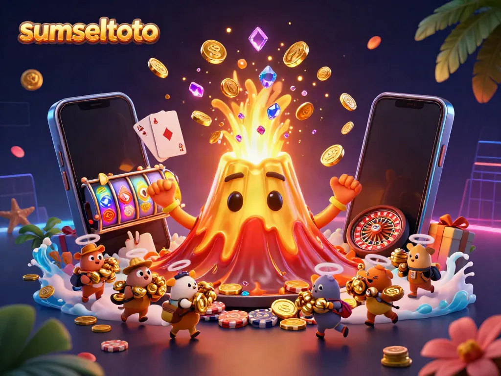Engage with the triumph of sumseltoto in a vibrant 3D casino adventure filled with treasures and gaming elements.